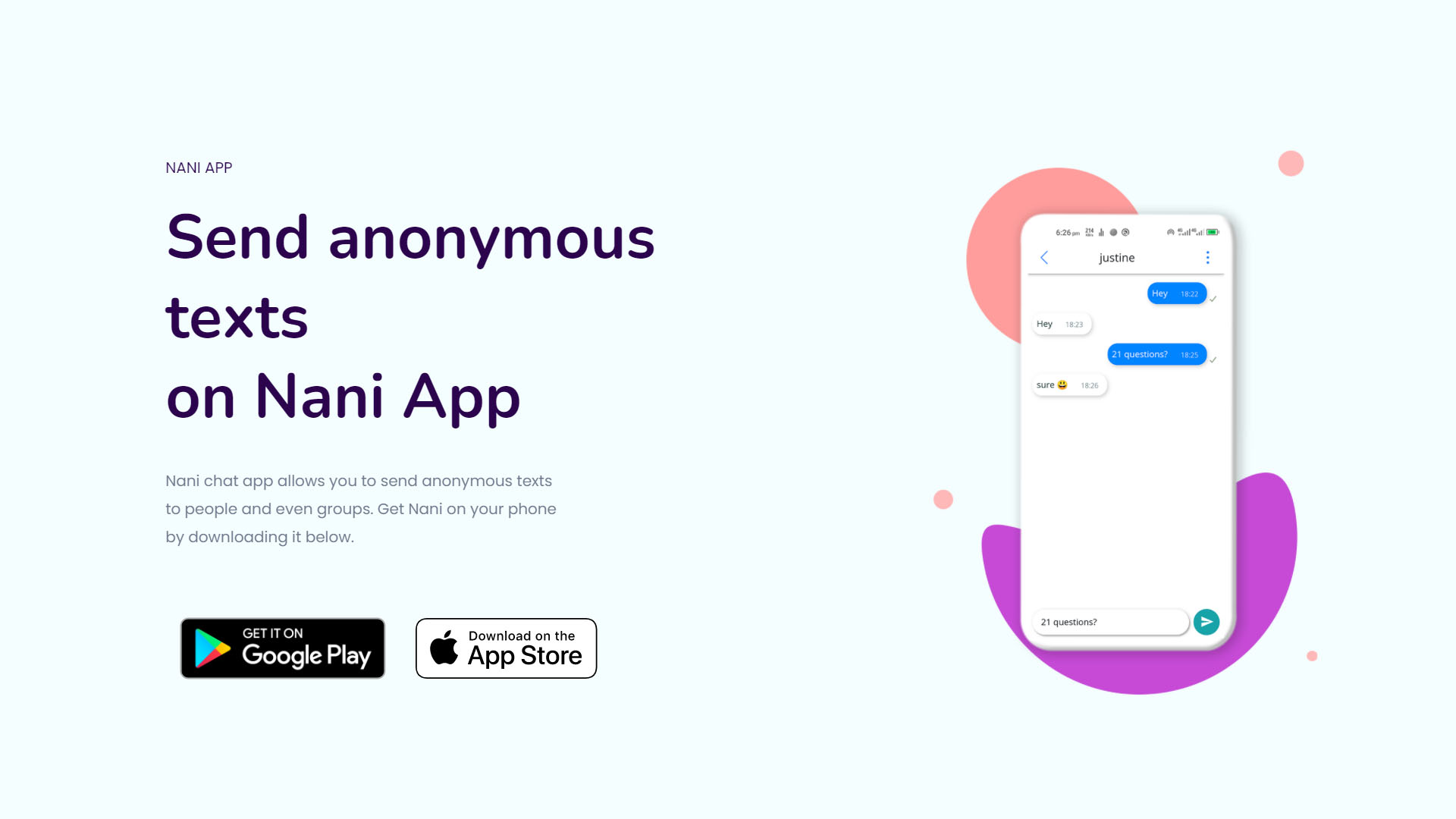 Nani Chat Website